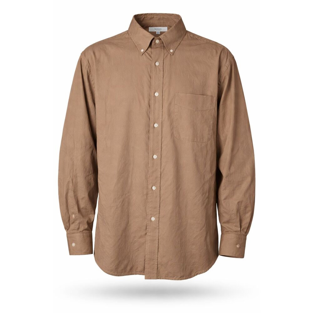 Turnbury Men's Size XL Shirt Button Down Brown Long Sleeve 100% Cotton